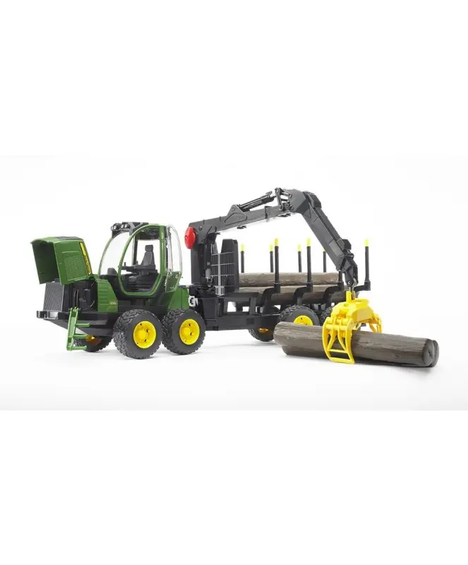 Kup online Ładowacz John Deere 1210 z pniami i chwytakiem Bruder 02133