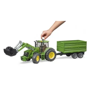 Zniżka Zabawka ciągnik JOHN DEERE + przyczepa 03055