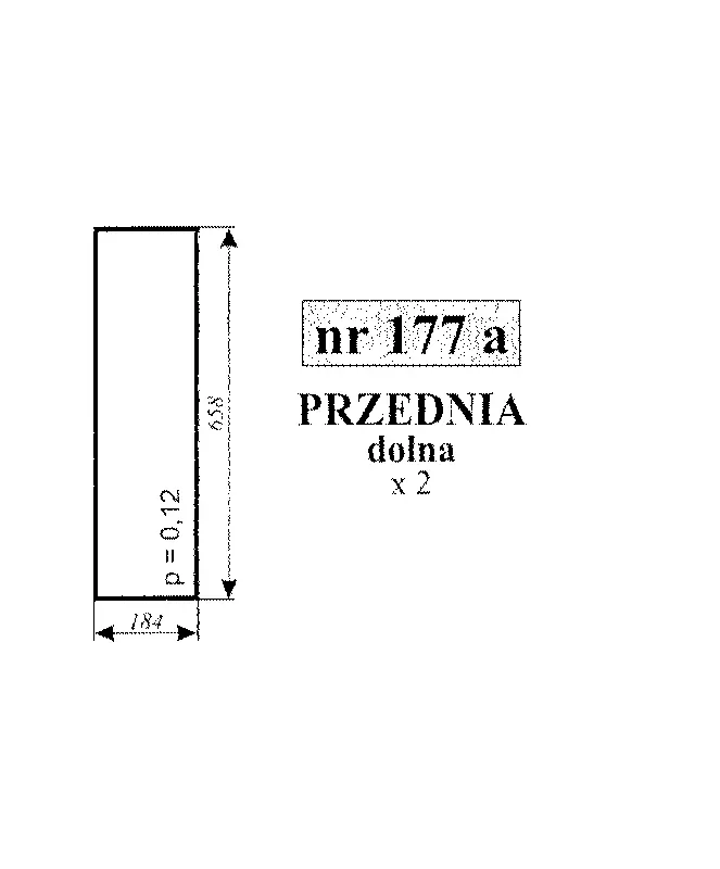 Szyba przednia dolna kabina Koźmin mała MF Ursus C360 Ostatnie sztuki