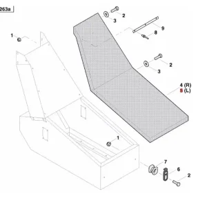 cover lh. hopper extension DS (RAL 7021) Taniej