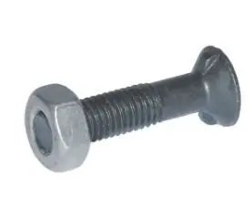 Śruba płużna 2-noskowa DIN11014 M10x30 mm kl. 8.8 z nakrętką 10302N Popularny