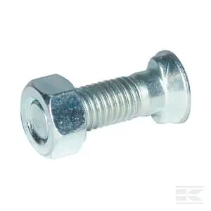 Śruba płużna 2-noskowa z łbem owalnym Kramp M12 x 50 mm z nakrętką 1250COP025 Nowość